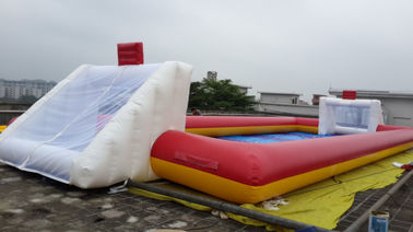 Permainan Olahraga Tiup Standar / Tarpaulin Football Field 0.55mm PVC terpal