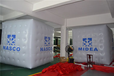 0.2mm PVC Cube Inflatable Produk Iklan / Meledakkan Tenda Dengan Pencetakan Logo