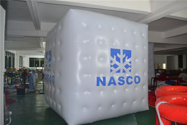 0.2mm PVC Cube Inflatable Produk Iklan / Meledakkan Tenda Dengan Pencetakan Logo