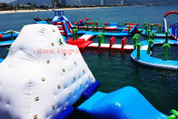 Bermain Apung Dewasa Aqua Fun Inflatable Water Parks Meledakkan Water Obstacle Course