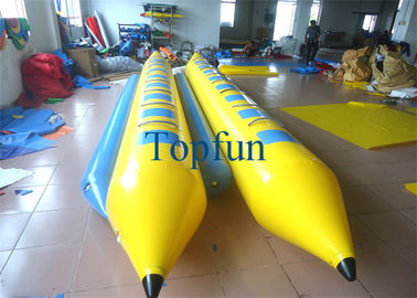 Ganda Jalur Inflatable Banana Boat selama 7 Orang / Inflatable Banana Drafting Perahu