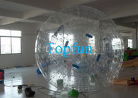 0.8mm / 1.0mm PVC Inflatable Zorb Ball Dengan Zorbing Ramp Untuk Funny Rolling