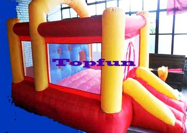 Rumah Bouncing Komersial Inflatable Dengan Penutup Atap / Kamar Bouncing Dengan Geser