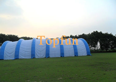 Desain Menakjubkan Putih Dan Biru Rumput Tiup Tenda Pesta Pernikahan Outdoor