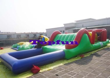 Disesuaikan Taman Air Inflatable Kendala / Slide Air Inflatable Dengan Kolam Renang