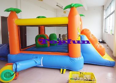 Kartun Rumah Bouncing Komersial Bertema Dengan Net Door dan Slide