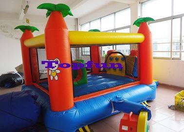 Kartun Rumah Bouncing Komersial Bertema Dengan Net Door dan Slide