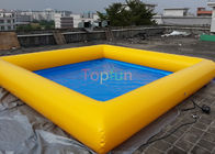 0,9 Mm PVC 8 ​​X 8 M Square Kolam Air Inflatable, Kolam Renang Untuk Keluarga
