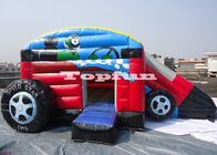 Anak-anak PVC Mobil Bentuk Terpal Rumah Castle Tiup Melompat