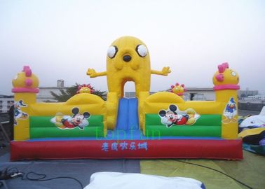 Disesuaikan Taman Hiburan Inflatable 0,55mm PVC terpal untuk anak-anak