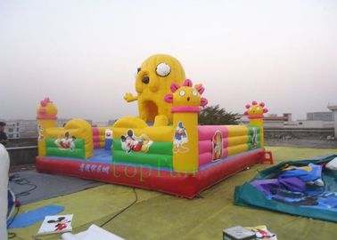 Disesuaikan Taman Hiburan Inflatable 0,55mm PVC terpal untuk anak-anak
