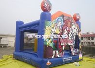 Halloween Inflatable Jumping Castle / Bounce Dan Slide Di Rumah Monster