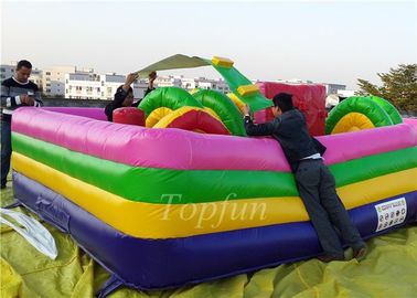 Plato PVC terpal, taman hiburan tiup Kendala Game untuk anak-anak