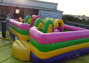 Plato PVC terpal, taman hiburan tiup Kendala Game untuk anak-anak