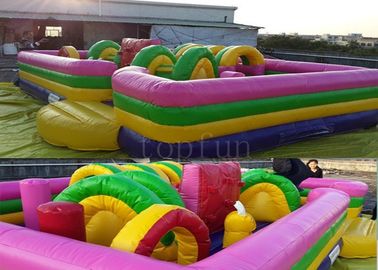Plato PVC terpal, taman hiburan tiup Kendala Game untuk anak-anak