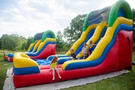 Resorts 0.55mm Plato Inflatable Water Slide Untuk Anak-Anak