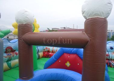 Sewa Komersial Taman Hiburan Inflatable, PVC Tarpaulin Ocean Theme Fun Land