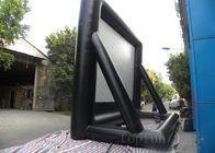 Layar proyeksi tiup luar ruangan portabel 0,55 PVC terpal untuk iklan Billboard