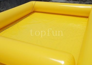 Kuning Square terbuka Inflatable Water Pools PVC Untuk Water Walking Ball