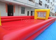 0.45mm - 0.55mm PVC Tarpaulin Inflatable Sports Games, Peralatan Olahraga Lapangan Sepak Bola Double Tube