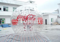 PVC / TPU Inflatable Bola Zorb, Inflatable Touch Advertising Logo Bubble Soccer