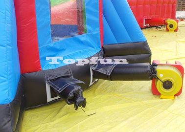 Sesuaikan 10 m Tinggi Roket Tiup Melompat Castle Bouncer Tower Bermain Di Luar