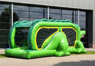 Anak-anak Inflatable Crocodile Obstacle Course Jumping Castle