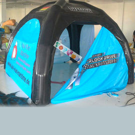 Air Bukti Inflatable Spider Tent Black Dengan 4 Kaki Frame Tabung