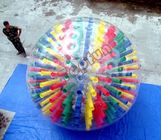 Shinning Colourful PVC Tubuh Inflatable Zorb Ball Disesuaikan Dengan D-cincin Untuk Pertunjukan