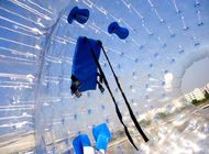 Transparan Inflatable Toy-Big Soccer Ball Dengan Plato PVC / TPU Tahan Lama