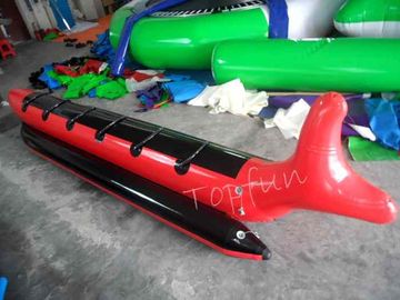 Perahu Hiu Merah Tiup PlatoTowable Menyenangkan Untuk Permainan Air