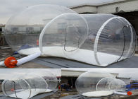 Tenda besar 4M PVC Tiup Gelembung Jelas Tahan Air Untuk Berkemah