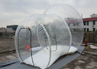 Tenda besar 4M PVC Tiup Gelembung Jelas Tahan Air Untuk Berkemah