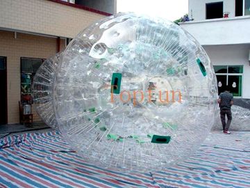 2m Clear Inflatable Zorb Bola Hot Air Sealed Untuk Ramp / Grass Land / Hills