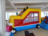Family Inflatable Jumping Castle Kendaraan Off-road 3 x 1,5 m Kuning / Merah Bouncer
