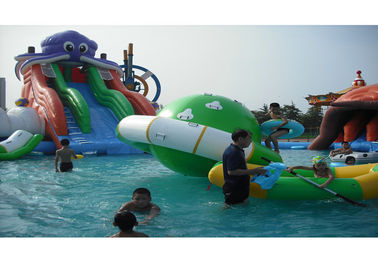 Taman Air Inflatable Outdoor 25m dengan Plato PVC Tarpaulin 0.9mm