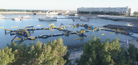0.9mm PVC Inflatable Water Theme Parks Kursus Rintangan Komersial