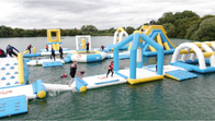 Amusement Blow Up Water Obstacle Course Kapasitas 80 Orang