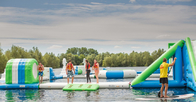 EN71 0.9mm PVC Inflatable Water Park Kursus Rintangan