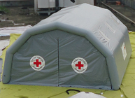 Grey PVC Inflatable Emergency Tent Medis Penampungan Sementara Luar Ruangan