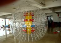 Dewasa 0,9 mm PVC Transparan Unti-coldness Bola Zorbing Air Untuk Taman Hiburan