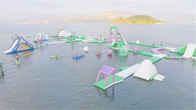 Kursus Rintangan Permainan Taman Air Laut Terapung Infaltable Luar Ruangan