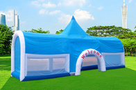 Tenda Acara PVC Tiup Biru Besar Untuk Iklan Komersial