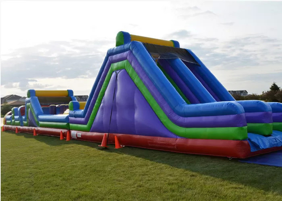 0.55mm PVC Kids Backyard Inflatable Rintangan Kursus Untuk Menantang