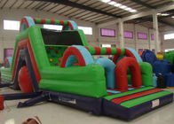 Kursus Rintangan Green Bouncy Castle Petualangan yang Disesuaikan Untuk Anak-Anak