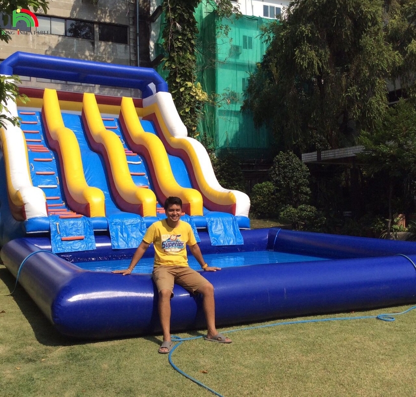 Slide Air Air Air Tertiup Untuk Kolam Renang Slide Air Tertiup Untuk Taman Air