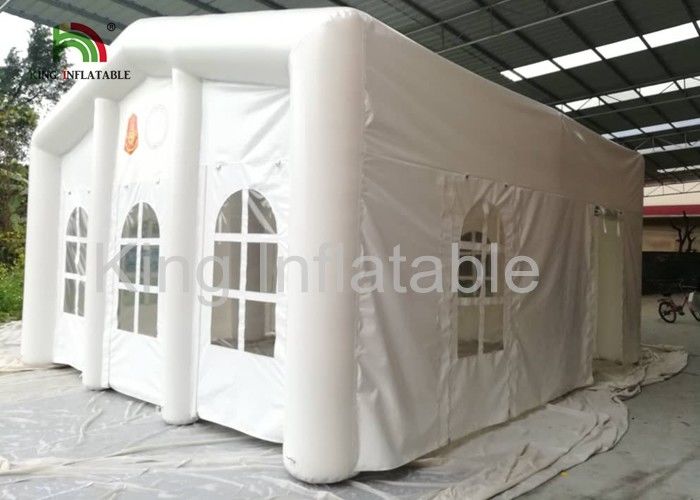 Tenda Acara Putih Inflatable 6X5m Inflatable Untuk Penggunaan Militer Rumah Sakit 2 Tahun Garansi