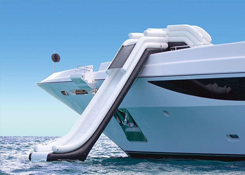 Slide PVC Terpal Kedap Air Kedap Air Slide Yacht Tiup untuk kapal pesiar