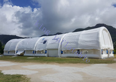 40X10 X 6 M PVC Putih Acara Tenda Tiup Dengan Hambatan Angin Yang Kuat