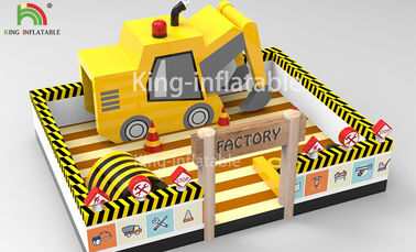 10 mx 8 m Kuning Tiup Taman Hiburan Tema Jumper Rumah Bouncing Untuk Pesta Anak-anak